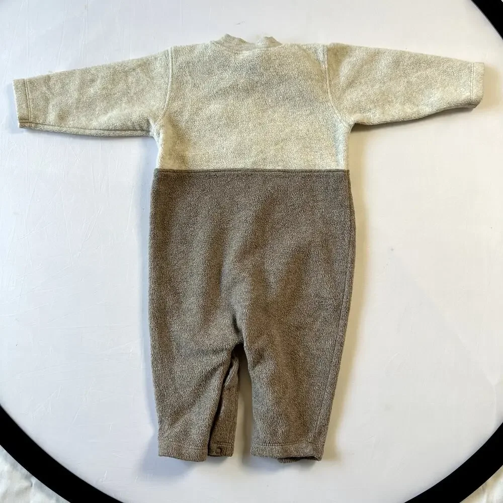 ❣️LOWEST PRICE❣️ Vintage OshKosh Baby Owl Fleece Long Sleeve Jumper Sz 6-9 mo